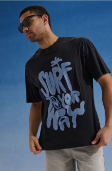 Бавовняна футболка з літнім принтом - чорний