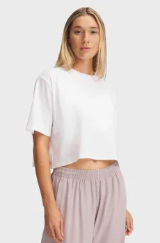 Женская белая футболка UA Rival SS Белый L Under Armour 1389721-100