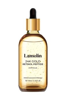 Сыворотка для лица Lamelin 24K Gold Retinol Peptide Ampoule с ретинолом и пептидами, 105 мл
