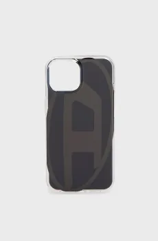 Черный чехол для телефона Diesel Oval D Case Case SS24 for iPhone 15 Черный ONESIZE Diesel 60039