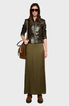 Женская оливковая юбка Jimeno Оливковый 38 ZADIG&VOLTAIRE WWSK01613_TREILLIS