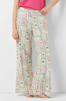 Женские белые брюки с узором BLAIR Белый M Etam 6540652