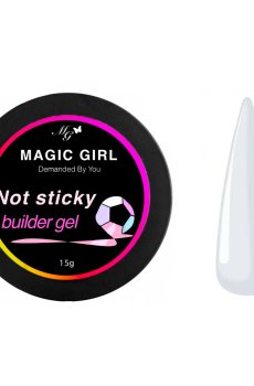 Гель для наращивания ногтей Magic Girl Not Sticky Builder Gel Прозрачный, 15 г