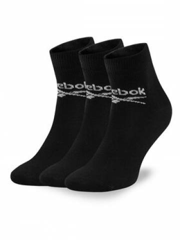 Reebok Набір з 3 пар низьких шкарпеток unisex R0429-SS24 (3-pack) Чорний Reebok Набір з 3 пар низьких шкарпеток unisex R0429-SS24 (3-pack) Чорний