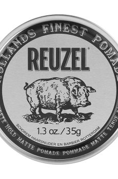 Мужская матовая помада для укладки волос Reuzel Concrete Hold Matte Pomade сильной фиксации, 35 г