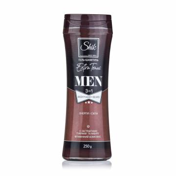 Гель-шампунь 3 в 1 Shik Men Extra Tonus мужской, 250 мл Гель-шампунь 3 в 1 Shik Men Extra Tonus мужской, 250 мл
