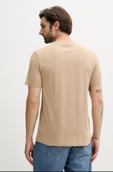 Хлопковая футболка HUGO Dusplit