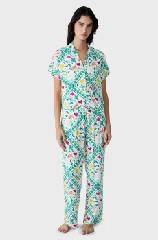 Женская рубашка с узором FADELLA Разноцветный L Etam 6552620