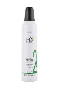 Уценка! Моделирующий мусс для волос HS Milano 24 Extra Strong Modeling Foam сильной фиксации, 300 мл