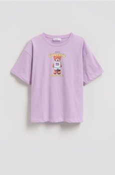Reserved - Футболка з принтом на спині - лавандовий - 983HT-04X