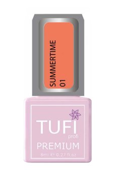 Уценка! Гель-лак для ногтей Tufi Profi Premium Summertime, 01 Бархатцы, 8 мл