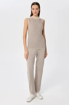 Женские бежевые шерстяные брюки Бежевый 44 MARC&ANDRE W25-00CH0610