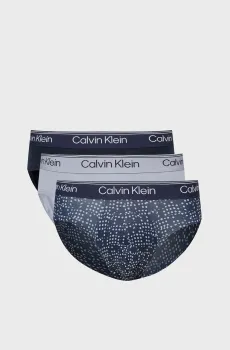 Мужские брифы (3 шт) HIP BRIEF Серый XXL Calvin Klein LV00NB4408