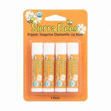 Набор бальзамов для губ Sierra Bees Мандарин и ромашка, 4*4.25 г Набор бальзамов для губ Sierra Bees Мандарин и ромашка, 4*4.25 г