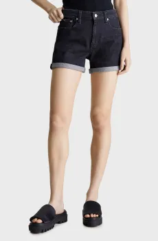Женские черные джинсовые шорты MID RISE Черный 26 Calvin Klein Jeans J20J222808