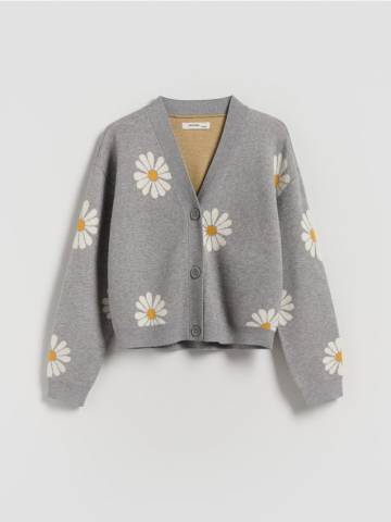 Reserved - Квітковий кардиган - різнобарвний - 269DB-MLC