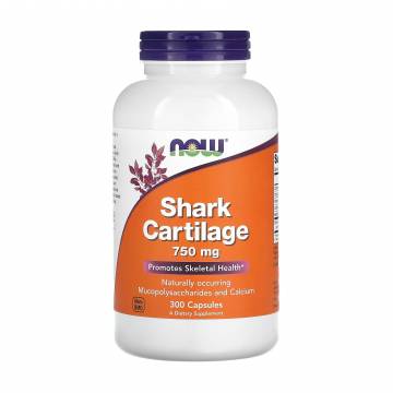 Акулий хрящ NOW foods Shark Cartilage 750 мг, 300 капсул Акулий хрящ NOW foods Shark Cartilage 750 мг, 300 капсул