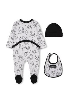 Детские хлопковые ползунки Karl Lagerfeld