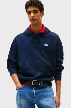 Мужское темно-синее худи NEW CLASSICS Синий XL Tommy Jeans DM0DM21834