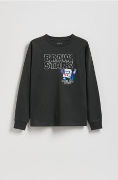 Reserved - Лонгслів Brawl Stars - чорний - 9886K-99X