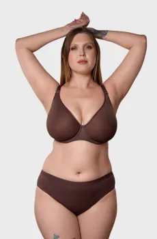 Женские коричневые менструальные трусики Коричневый M brabrabra SLZ25702001