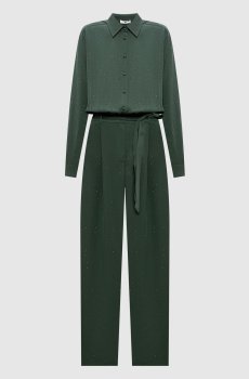 Зеленый комбинезон с кристаллами