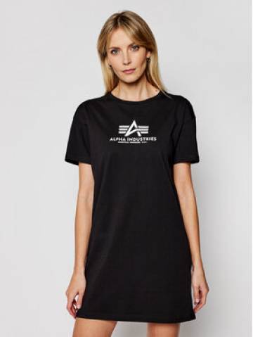 Alpha Industries Повсякденна сукня Basic T Long Wmn 116055 Чорний Regular Fit Alpha Industries Повсякденна сукня Basic T Long Wmn 116055 Чорний Regular Fit
