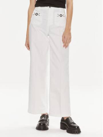 Liu Jo Штани з тканини MA4276 T7144 Білий Relaxed Fit Liu Jo Штани з тканини MA4276 T7144 Білий Relaxed Fit
