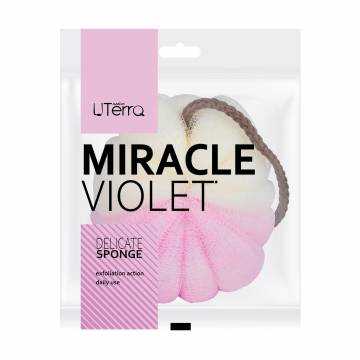 Губка банная UTerra Native бант Miracle Violet Губка банная UTerra Native бант Miracle Violet