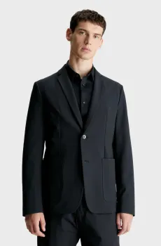 Мужской черный блейзер CRINKLE TECH STRETCH BLAZER Черный S Calvin Klein K10K112281