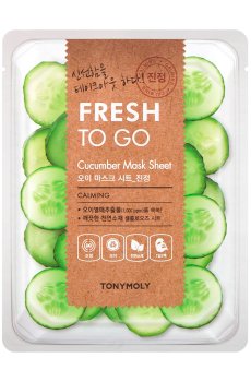 Тканевая маска для лица Tony Moly Fresh To Go Mask Sheet Cucumber с огурцом, 22 г