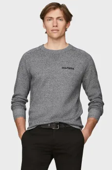 Мужской синий джемпер SPECKLED MOULINE GRAPHIC C NECK Синий M Tommy Hilfiger MW0MW35475