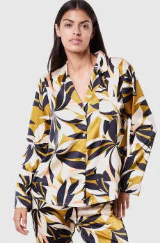 Женская рубашка LEAVES Разноцветный S Etam 6535754