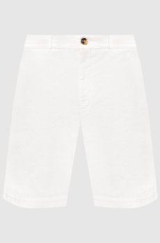Шорты из хлопка цвета айвори