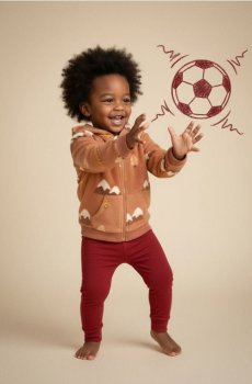 Вязані легінси з підкладкою 2-pack - бордовий