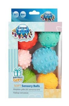 Развивающие мягкие сенсорные мячики Canpol Babies, от 6 месяцев (79/402)