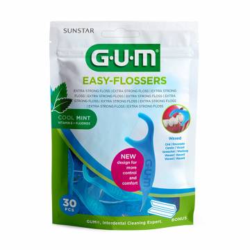 Зубна нитка GUM Sunstar Easy Flossers з фторидом, 30 шт Зубна нитка GUM Sunstar Easy Flossers з фторидом, 30 шт