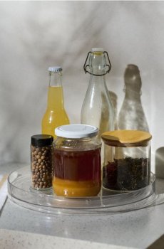 Обертовий піднос для холодильника - clear