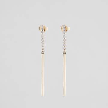 Золотые серьги Minimal ЗЛК-0368ж-ж Золотые серьги Minimal ЗЛК-0368ж-ж