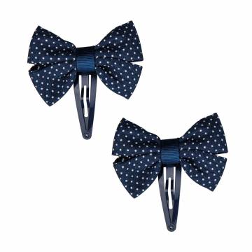 Набор зажимов для волос Titania синие, 6 см, 2 шт (7910 GIRL B)