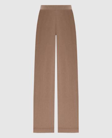 Бежевые спортивные штаны из шерсти и кашемира