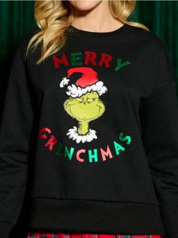 Світшот Grinch - чорний Світшот Grinch - чорний