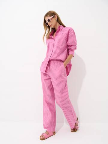 Mohito - Бавовняні штани - пастельний рожевий - 36