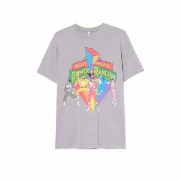 Cropp - Футболка з принтом Power Rangers - light grey Cropp - Футболка з принтом Power Rangers - light grey