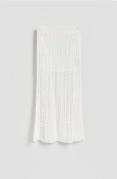 Reserved - Мереживна максіспідниця - білий - 839HS-00X
