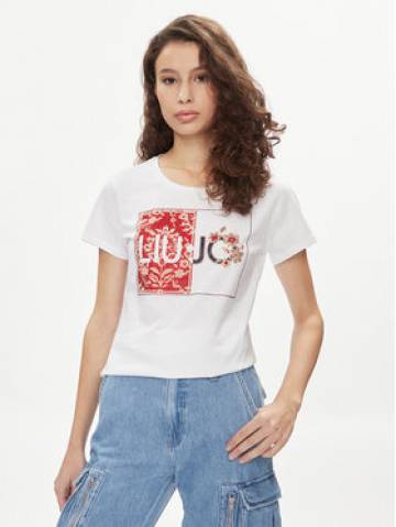 Liu Jo Футболка MA4340 JS923 Білий Regular Fit Liu Jo Футболка MA4340 JS923 Білий Regular Fit