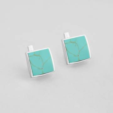 Серебряные серьги Minimal 1626/2-blue Серебряные серьги Minimal 1626/2-blue