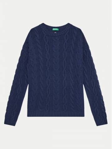 United Colors Of Benetton Светр 1344C107G Cиній Regular Fit United Colors Of Benetton Светр 1344C107G Cиній Regular Fit