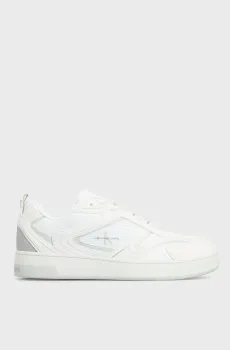 Мужские белые сникерсы BASKET CUPSOLE LOW MIX Белый 44 Calvin Klein YM0YM00993