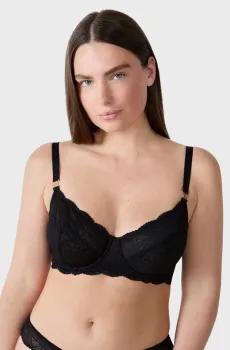 Женский черный бюстгальтер с мягкой чашкой IDOLE Черный 75C Etam 6546958